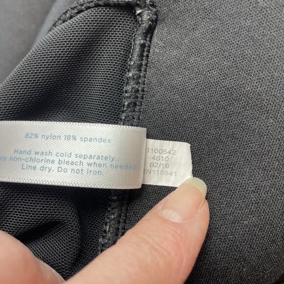 Swim by‎ Cacique One Piece Swimsuit Womens 16 Black Skirted Wireless Convertible - Picture 5 of 10